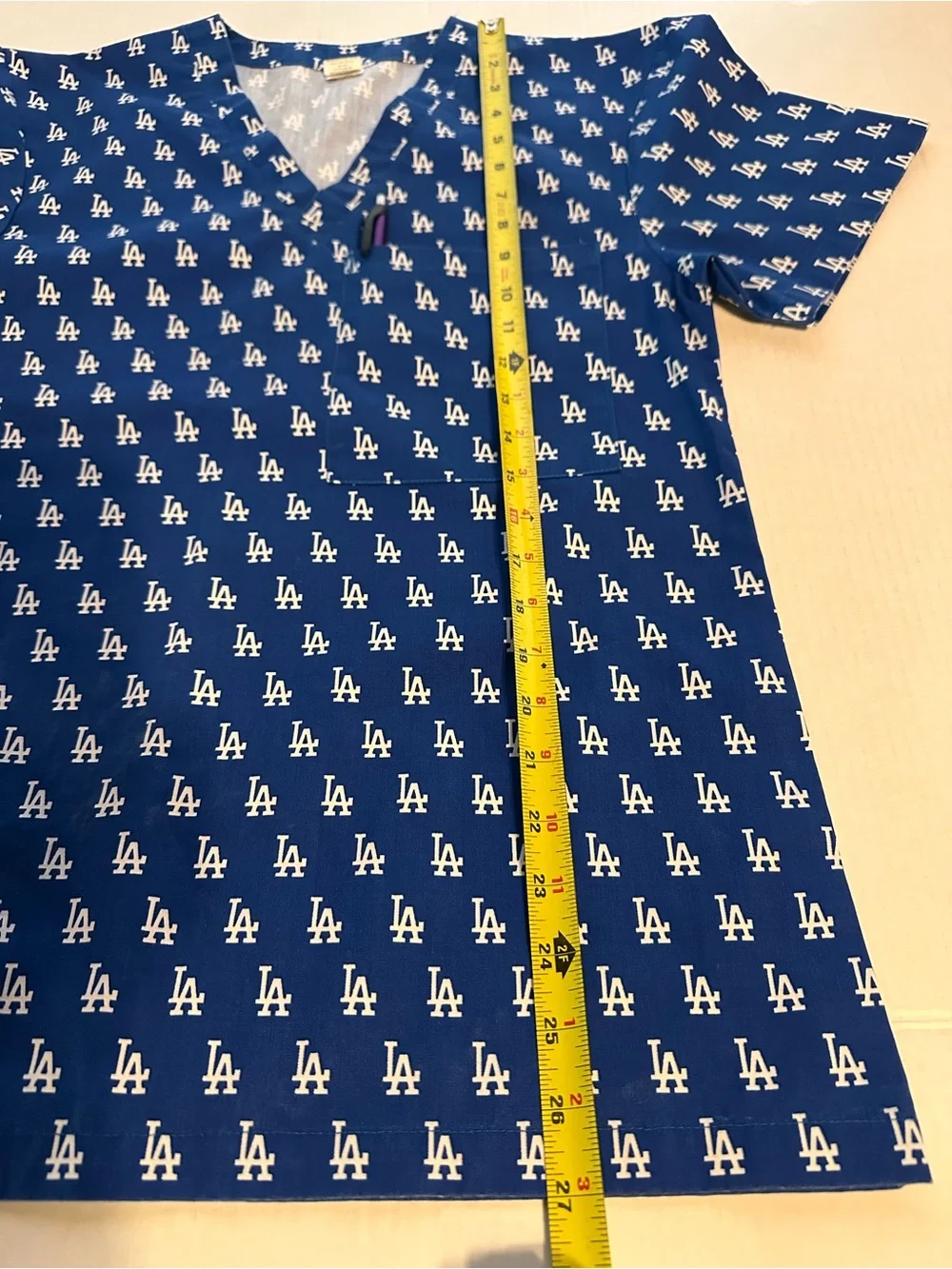 Los Ángeles Dodgers Baseball Medical Scrub Small